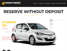 Tablet Screenshot of monterorent.com
